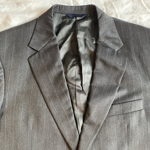 Burberry Mens suit Jacket Pinstripe 42R Wool - Picture 2 of 8